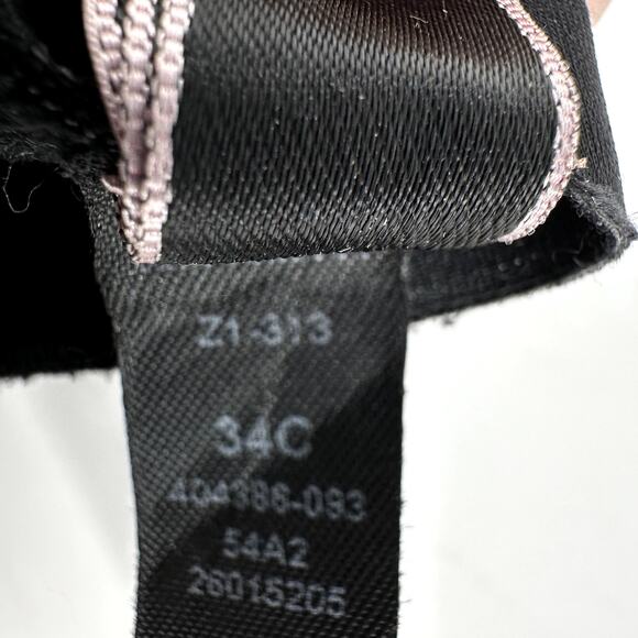 Victoria's Secret Knockout Front-Close Sports Bra Zip Up Padded Black 34C - Picture 7 of 9